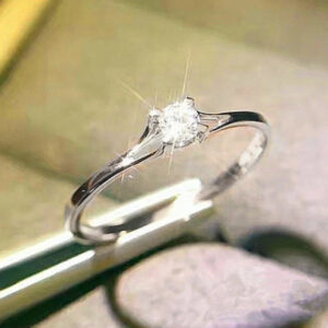 Huitan Minimalist Women's Wedding Rings