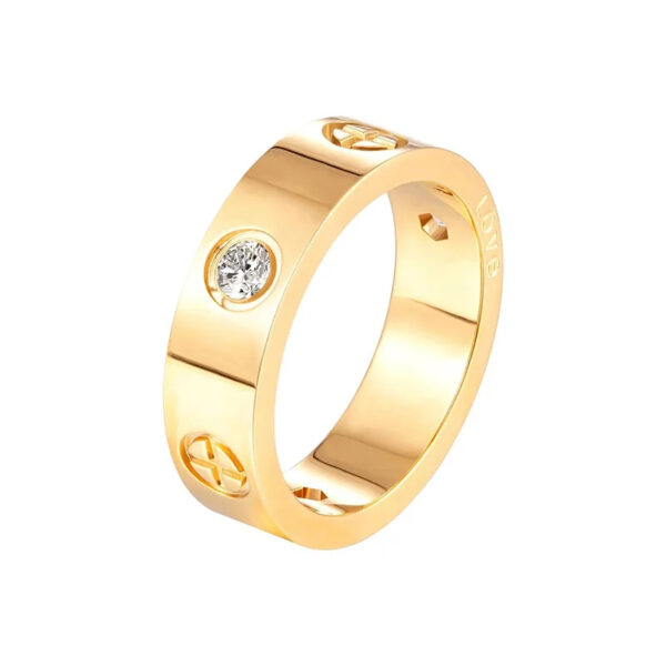 Huitan Minimalist Engagement Wedding Rings for Women - Image 4