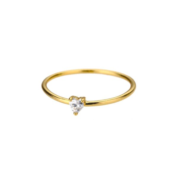 Gold Plated Heart Rings for Women - Image 3