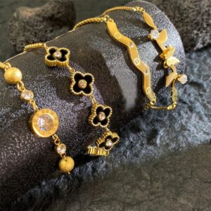 18K Gold Plated Stainless Steel Adjustable Bracelet