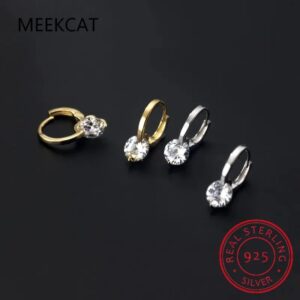 D Moissanite Earrings for Women
