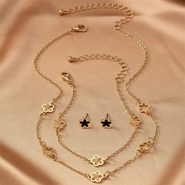 Jewelry Set For Women Minimalist Metallic - Image 2