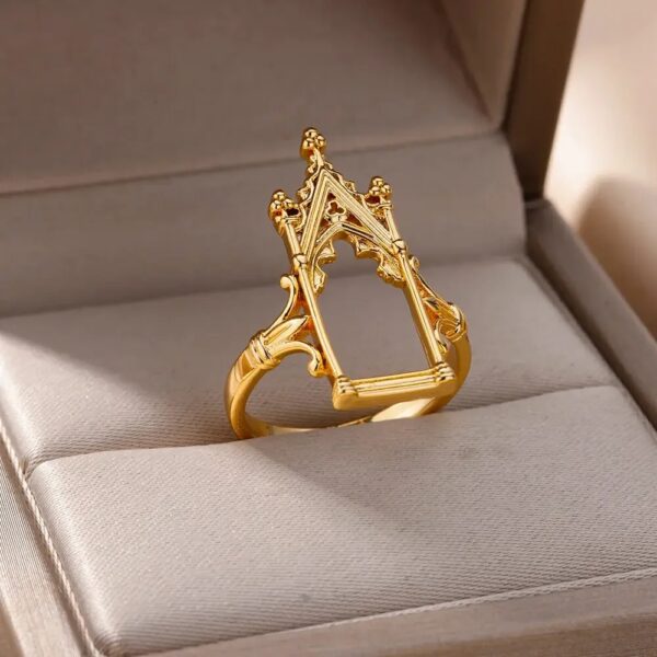 Stainless Steel Magic Mirror Rings For Women