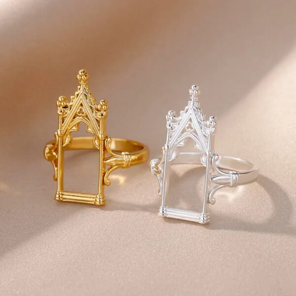 Stainless Steel Magic Mirror Rings For Women - Image 2