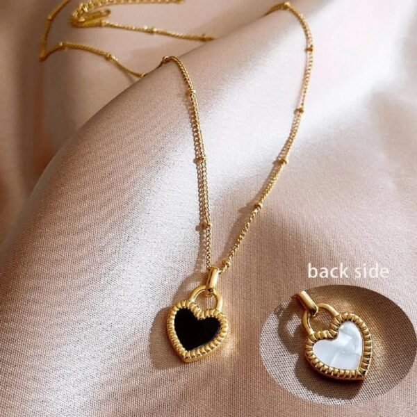Top Luxury Colorful Crystal Ocean Heart Pendant Necklace - Image 4