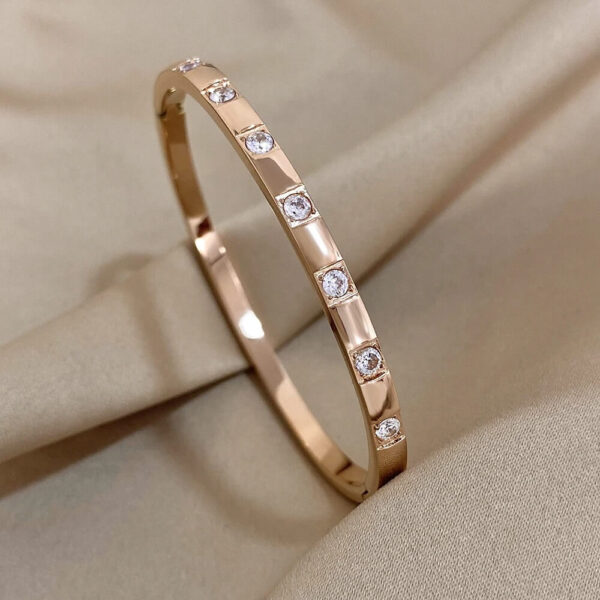 18K Gold Plated Stainless Steel Adjustable Bracelet - Image 3