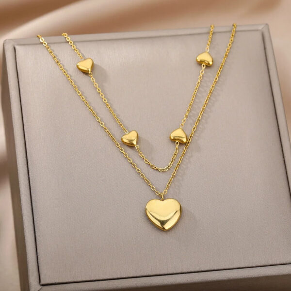 24K real gold circle pendant necklace - Image 3