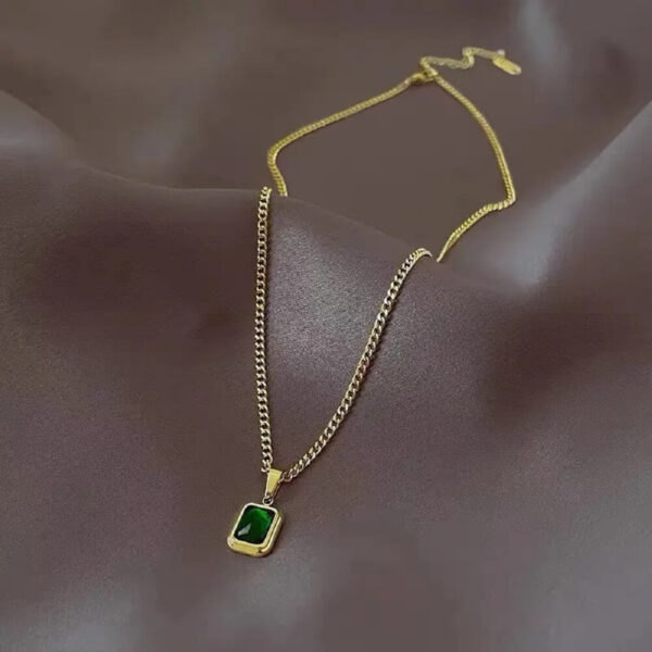Stainless Steel Roman Digital Wafer Pendant - Image 3