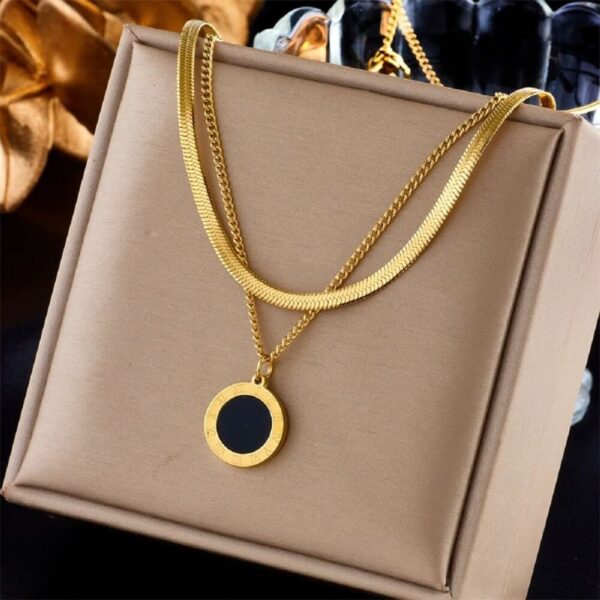 Top Luxury Colorful Crystal Ocean Heart Pendant Necklace - Image 3
