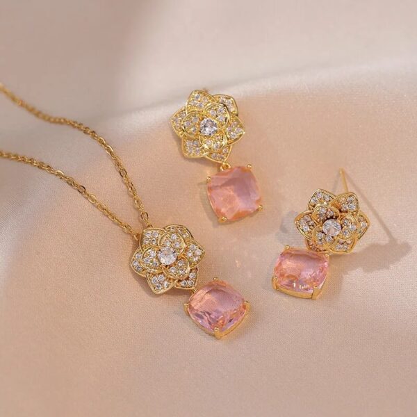 Jewelry Set For Women Minimalist Metallic - Image 4