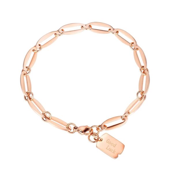 Stainless Steel Bracelets Exquisite Elegant Heart Pendant - Image 4